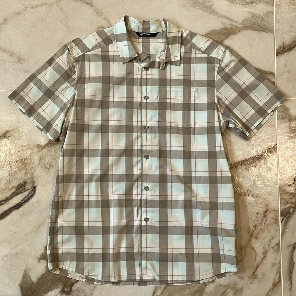 Arcteryx button down plaid shirt. Men’s Large